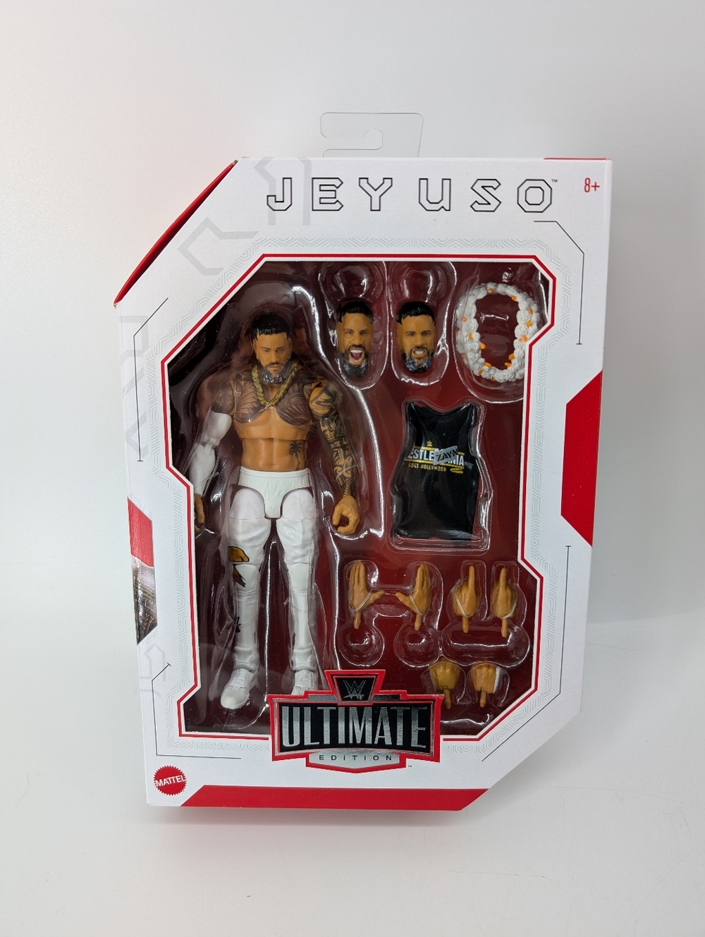 Mattel WWE Jey Uso Ultimate Edition Rare Chase WrestleMania Goes Hollywood Shirt